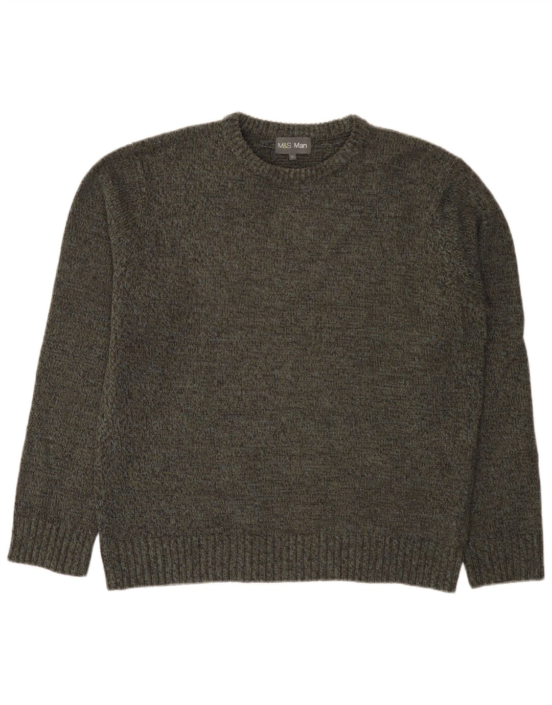 Marks & Spencer Herre Boat Neck Jumper Sweater Stor Khaki