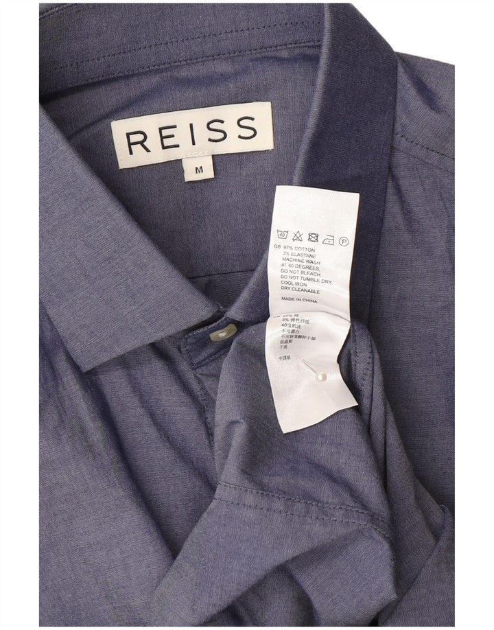 Reiss herreskjorte medium marineblå bomuld