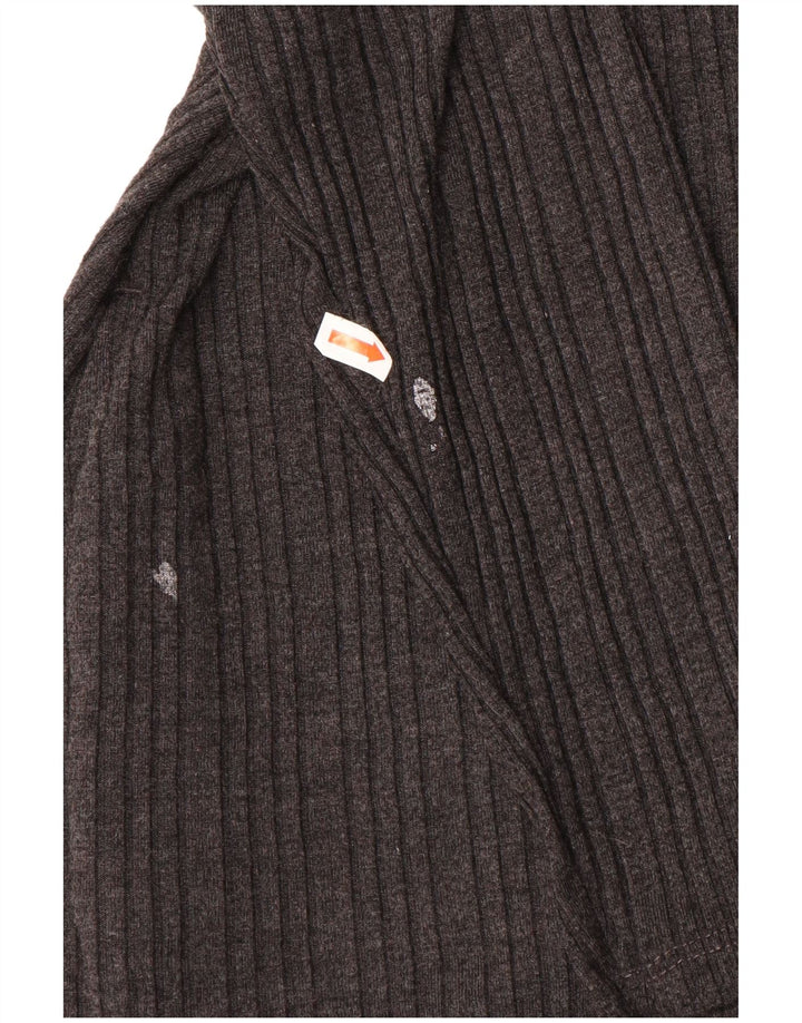 Marks & Spencer Dame Langærmet Jumper Kjole UK 18 XL Grå Polyester