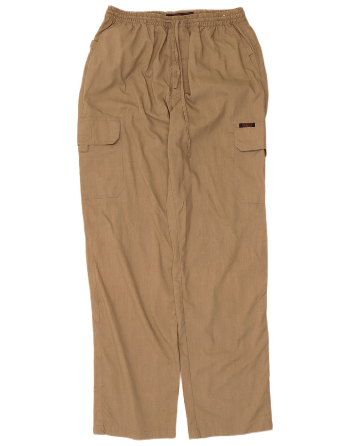 Vintage lige cargo-bukser til kvinder Medium W30 L31 Beige bomuld