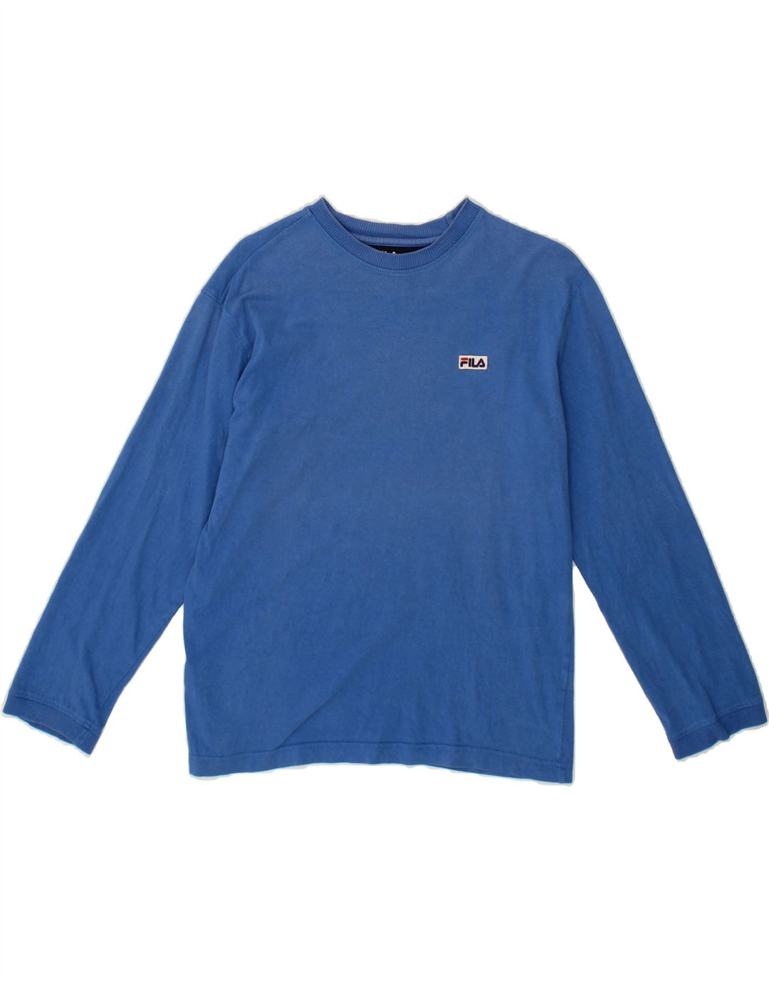 FILA Boys Top Long Sleeve 11-12 Years Medium Blue Cotton Vintage Fila and Second-Hand Fila from Messina Hembry 
