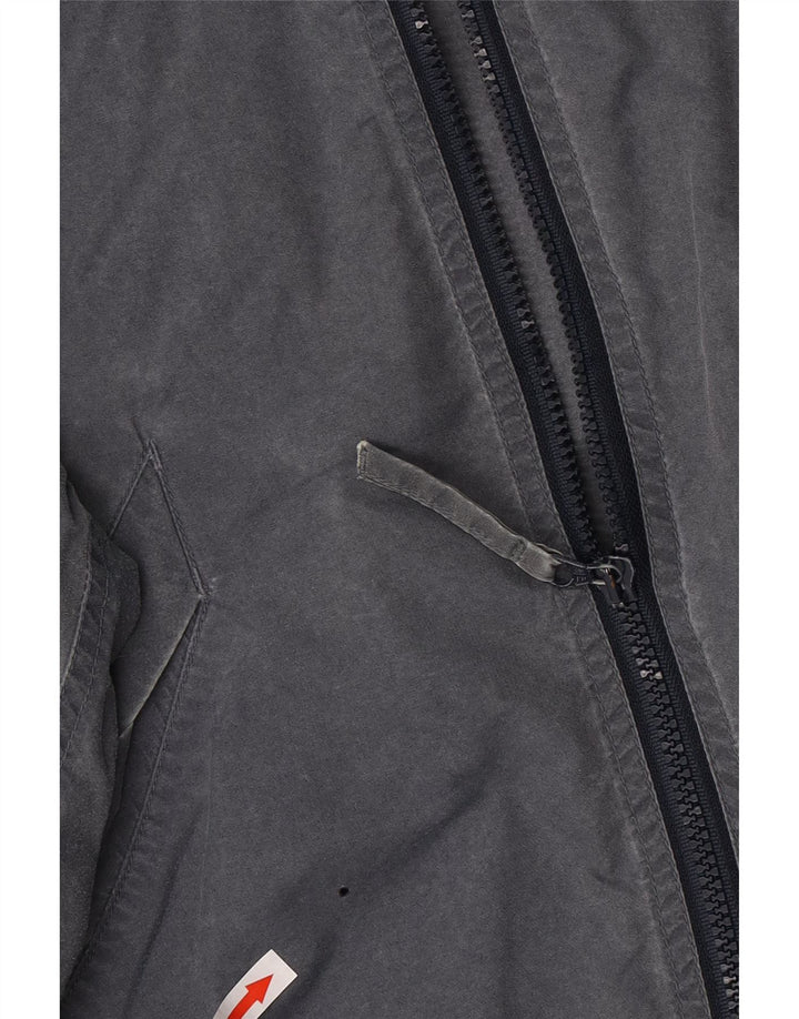 Tænk Pink Herre Hættejakke Windbreaker UK 48 4XL Grå Polyester