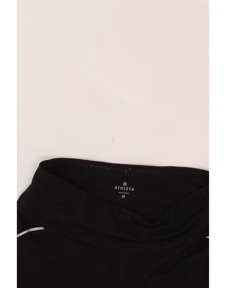 ATHLETA Womens Leggings UK 14 Medium  Black Nylon Vintage Athleta and Second-Hand Athleta from Messina Hembry 