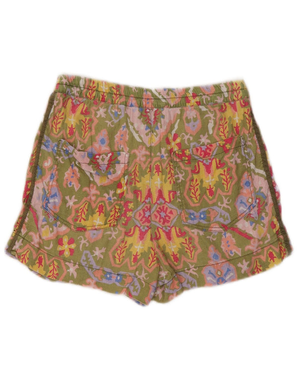 Zara Chino Shorts til kvinder Small W26 Multicolored Floral