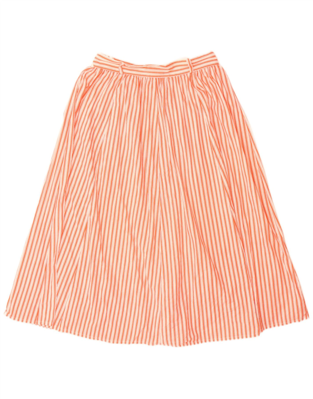 Tegnefilm Dame Midi Nederdel EU 40 Medium W28 Orange Stribet
