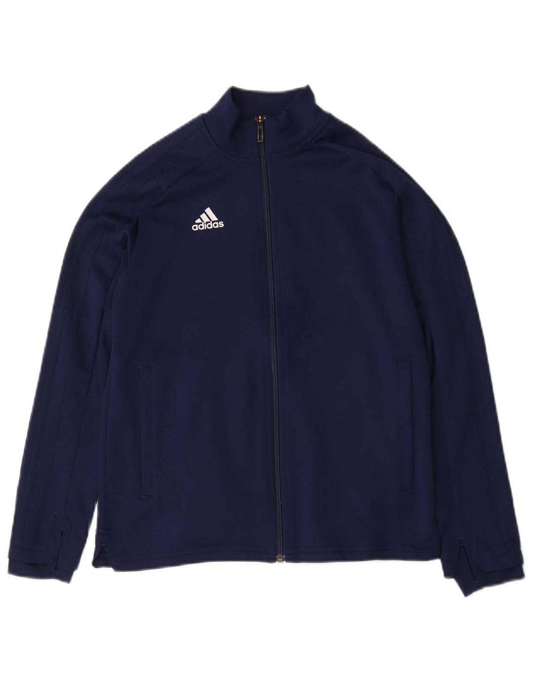 Adidas Drenge Træningsdragt Topjakke 11-12 År Marineblå Polyester