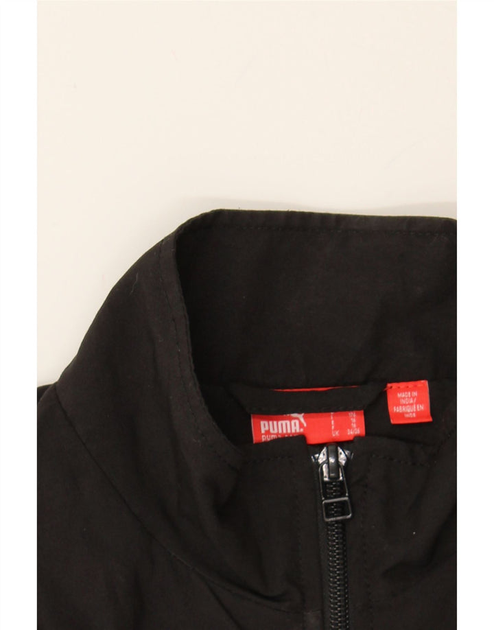 PUMA Boys Graphic Tracksuit Top Jacket 15-16 Years Black Polyester Vintage Puma and Second-Hand Puma from Messina Hembry 