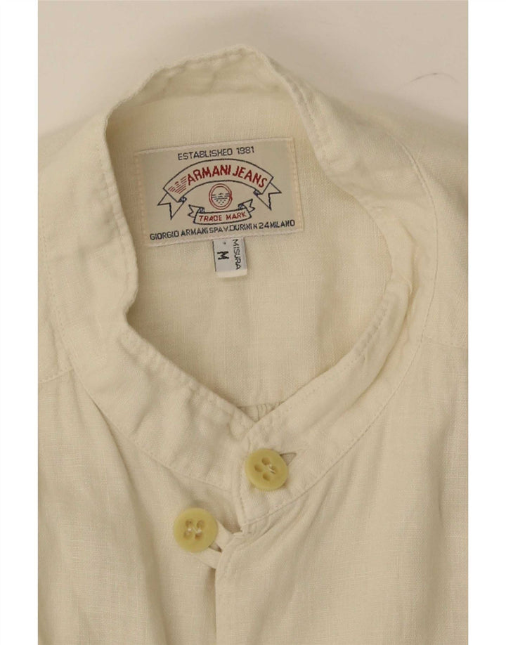 Armani Jeans Kortærmet Herreskjorte Medium Beige