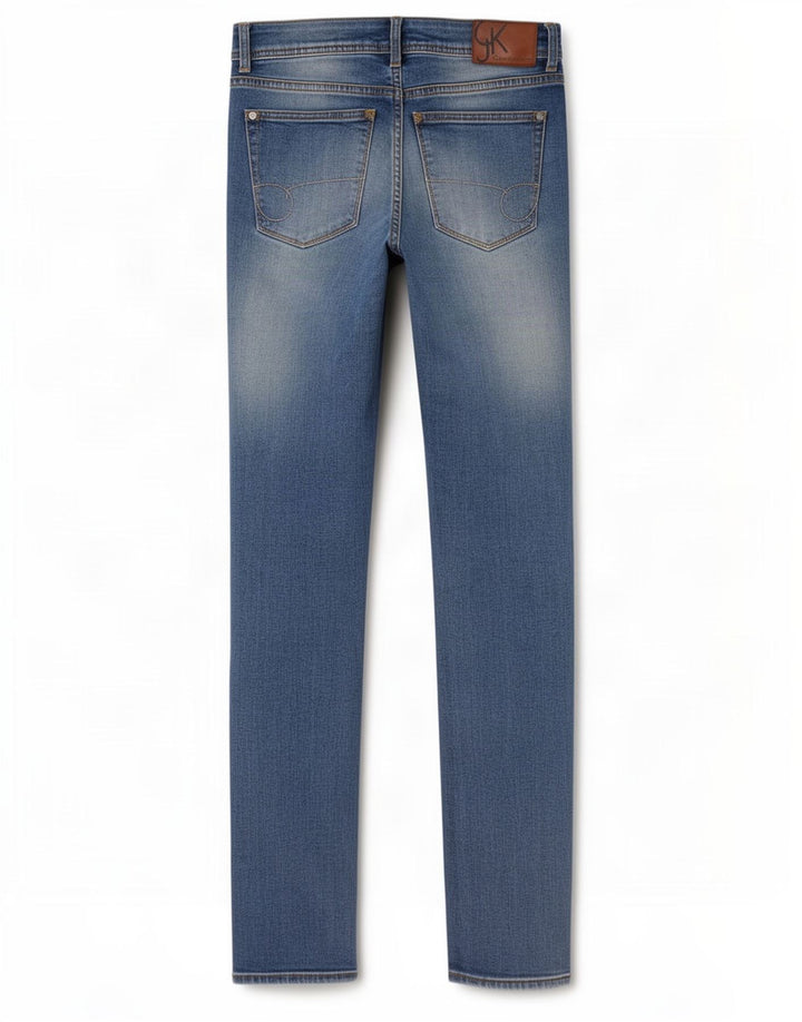 Calvin Klein Dame Slim Jeans W28 L32 Blå Bomuld