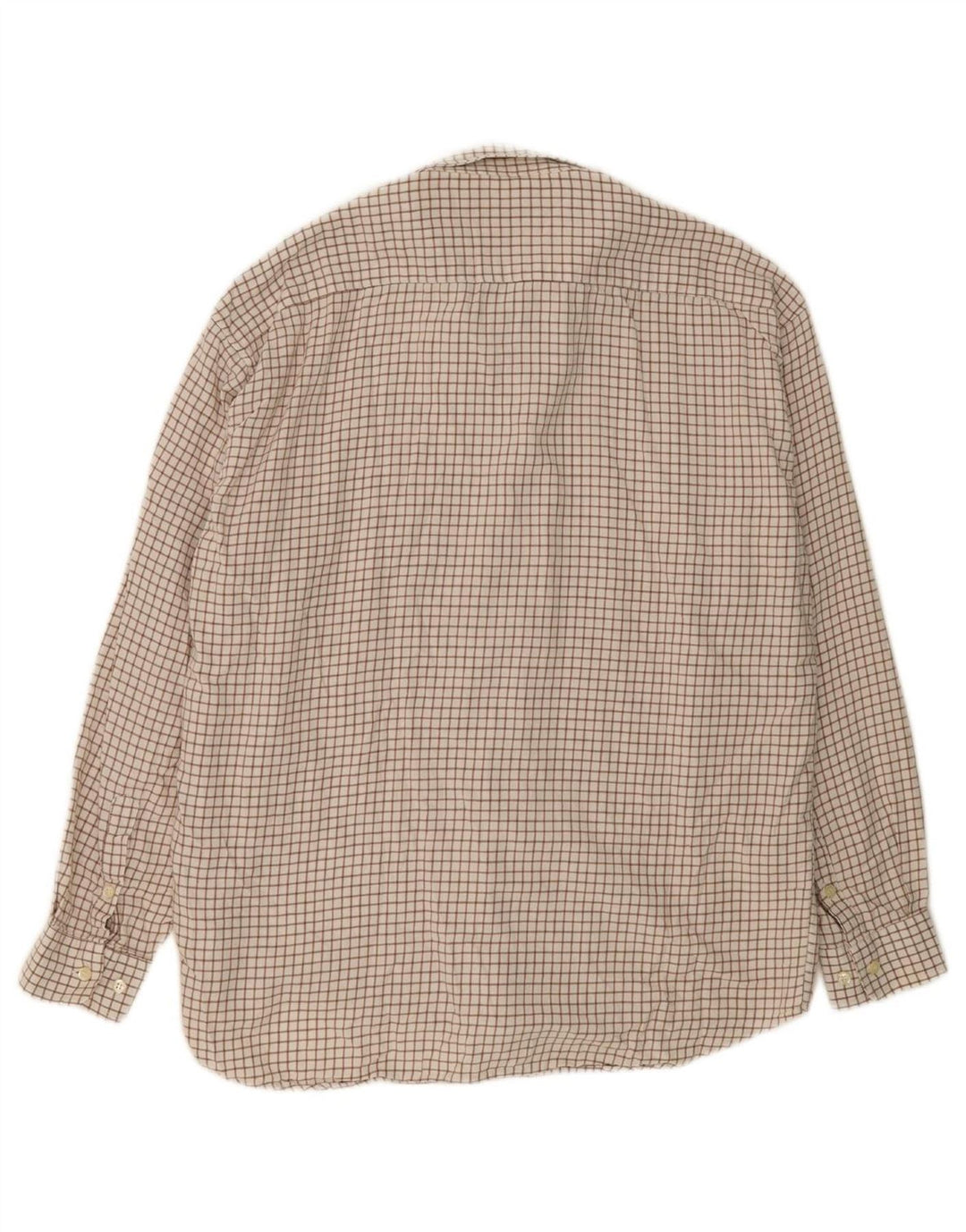 FILA Mens Shirt XL Off White Check Cotton