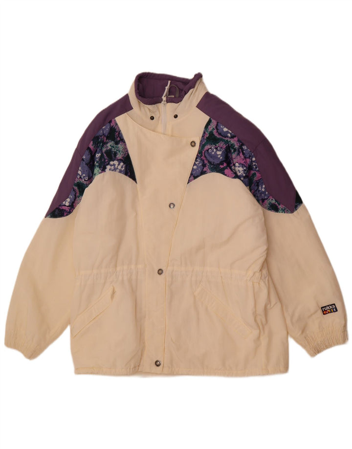Rukka Dame Loose Fit Windbreaker Jacket EU 38 Medium White Colourblock