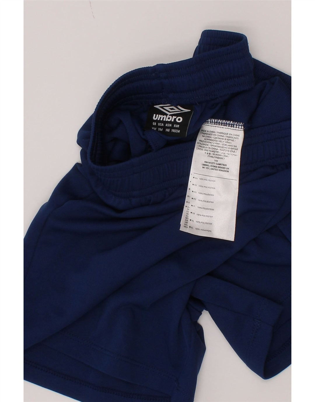 Umbro Boys Sports Shorts 9-10 År Medium Navy Blue Polyester