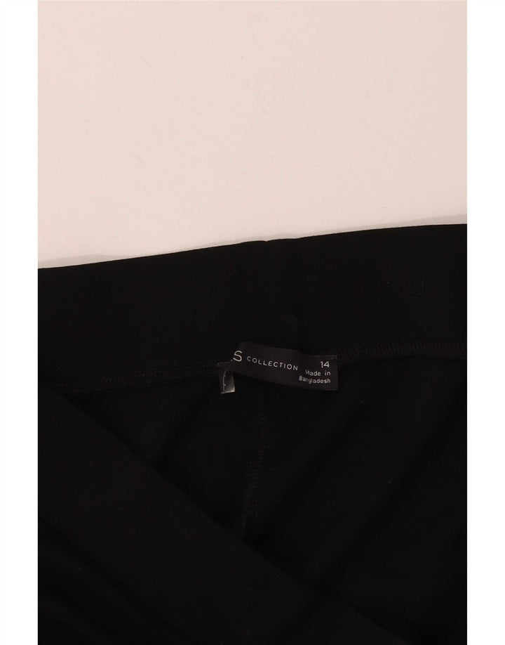 Marks & Spencer Womens Leggings UK 14 Large Black Viscose