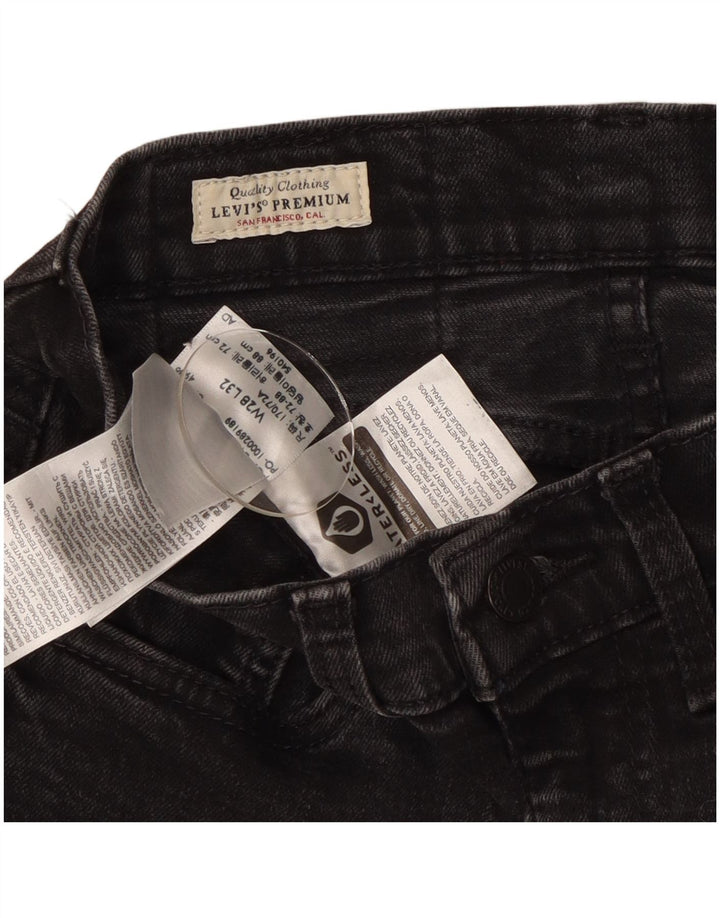 Levi's Skinny Jeans til kvinder W28 L29 sort bomuld