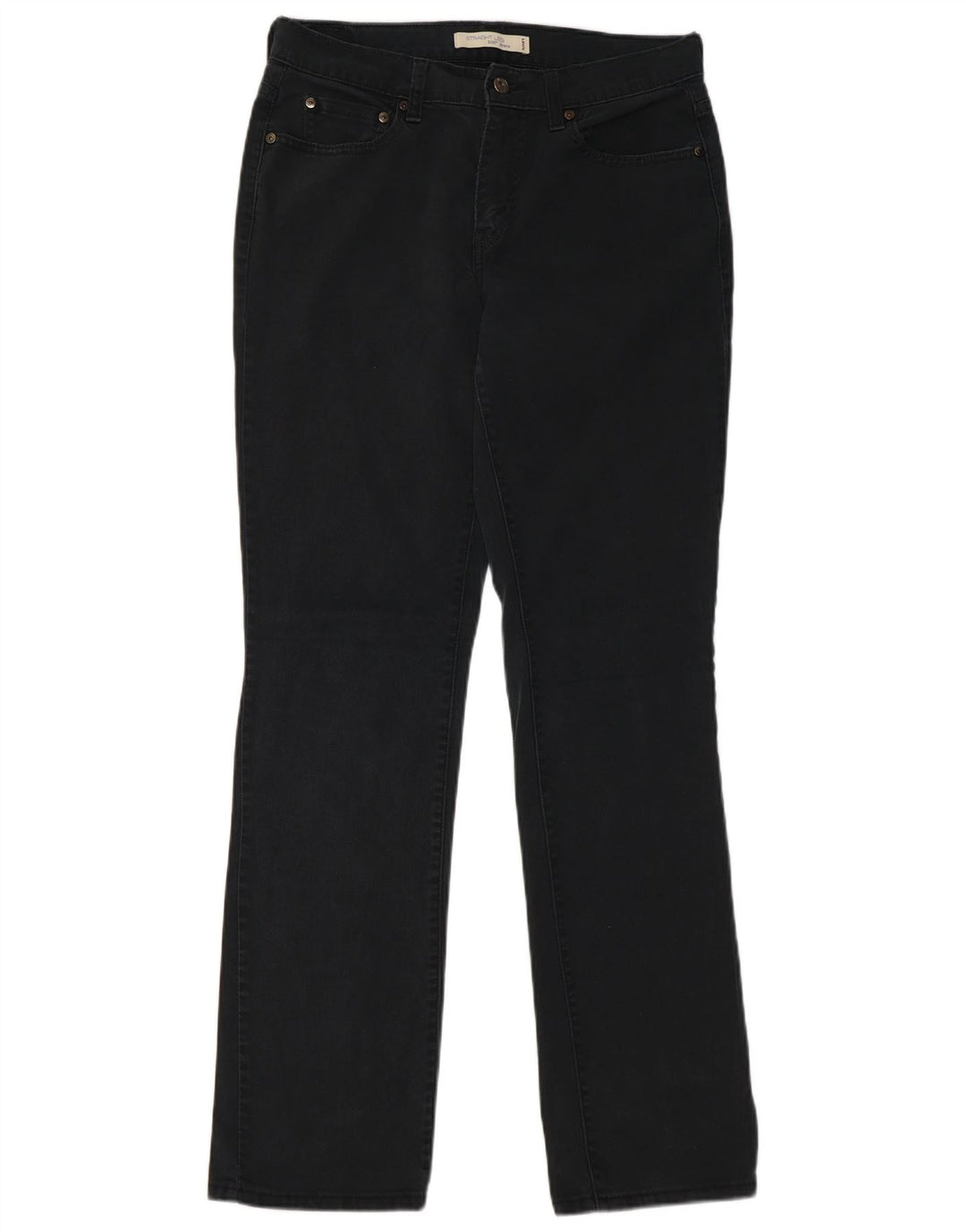 Levi's Dame 505 lige jeans US 8 Medium W30 L32 Marineblå Bomuld