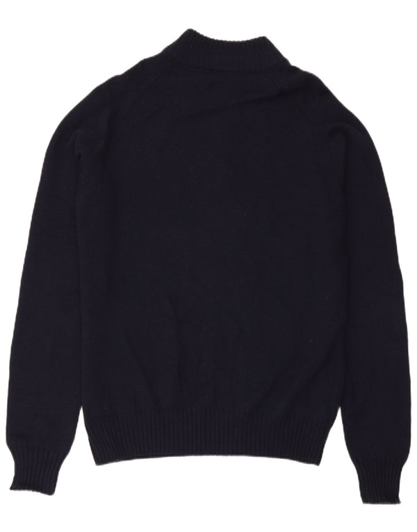Fila Herre Zip Neck Jumper Sweater Large Navy Blue Merino Uld