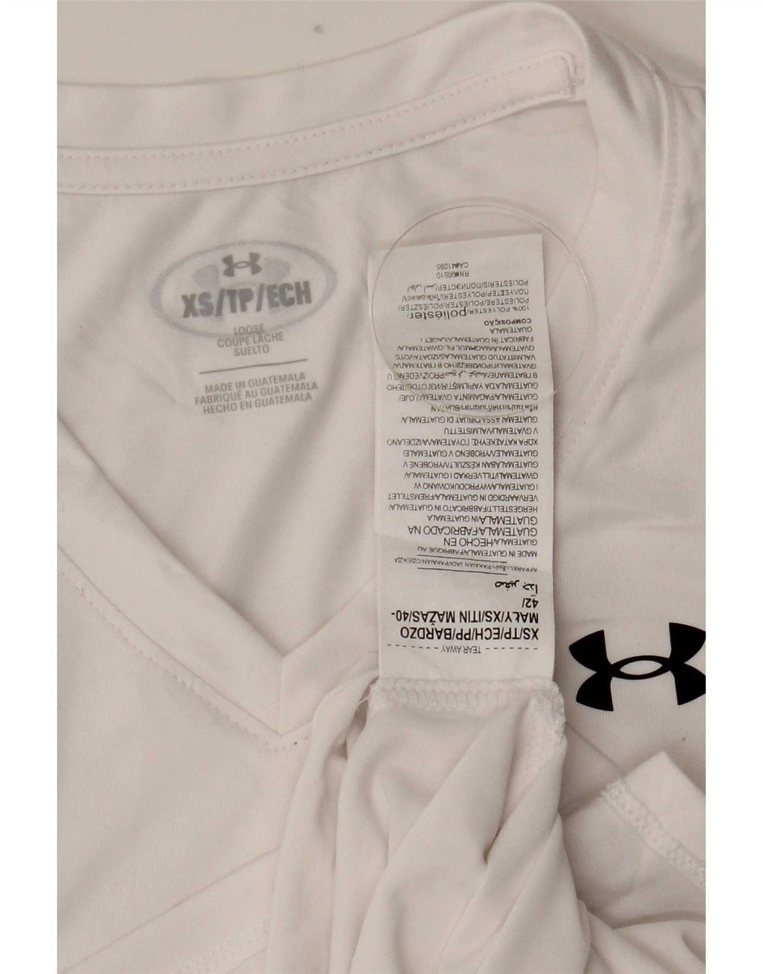 Under Armour Herre T-Shirt Top XS Hvid Polyester