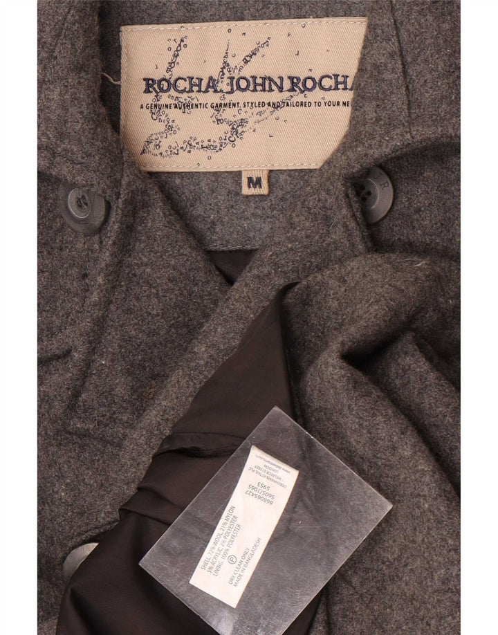 John Rocha Herre Ærtefrakke UK 38 Medium Grå Uld
