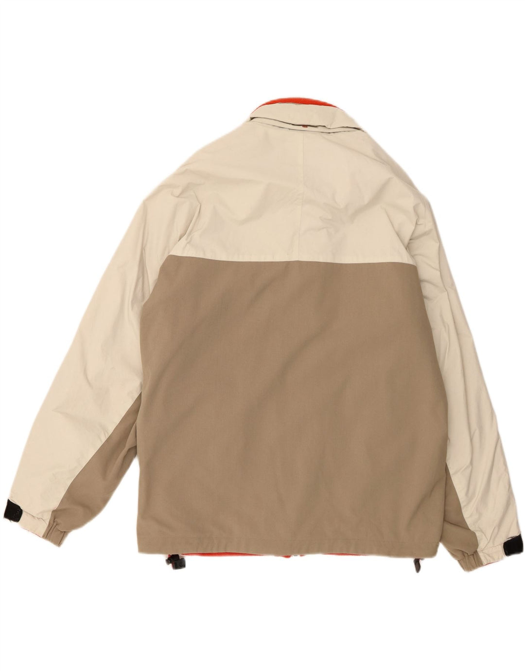 Nautica Herre Graphic Windbreaker Jacket UK 38 Medium Beige Colourblock
