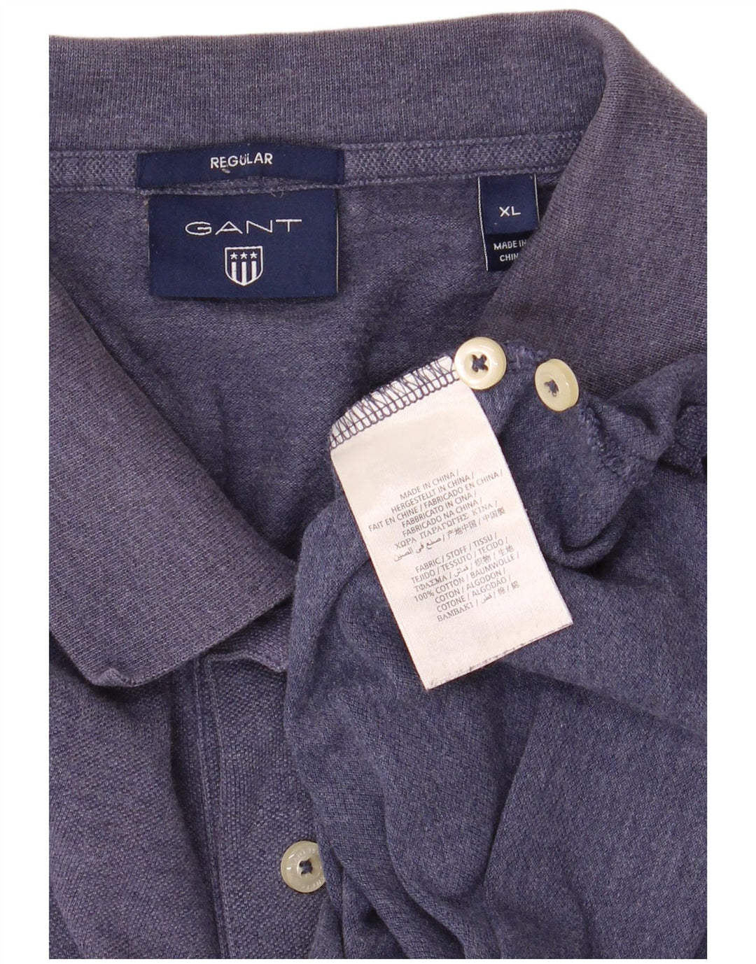 Gant Regular Polo Shirt XL Blå Bomuld