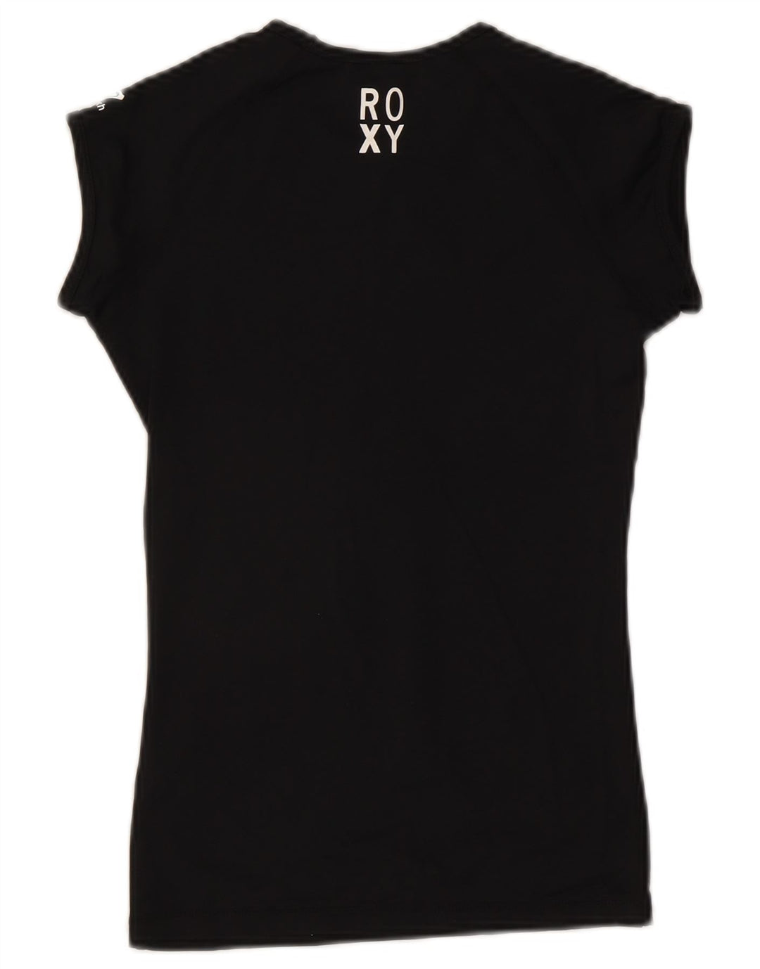 Roxy Womens Grafisk T-Shirt Top UK 8 Small Black Polyester