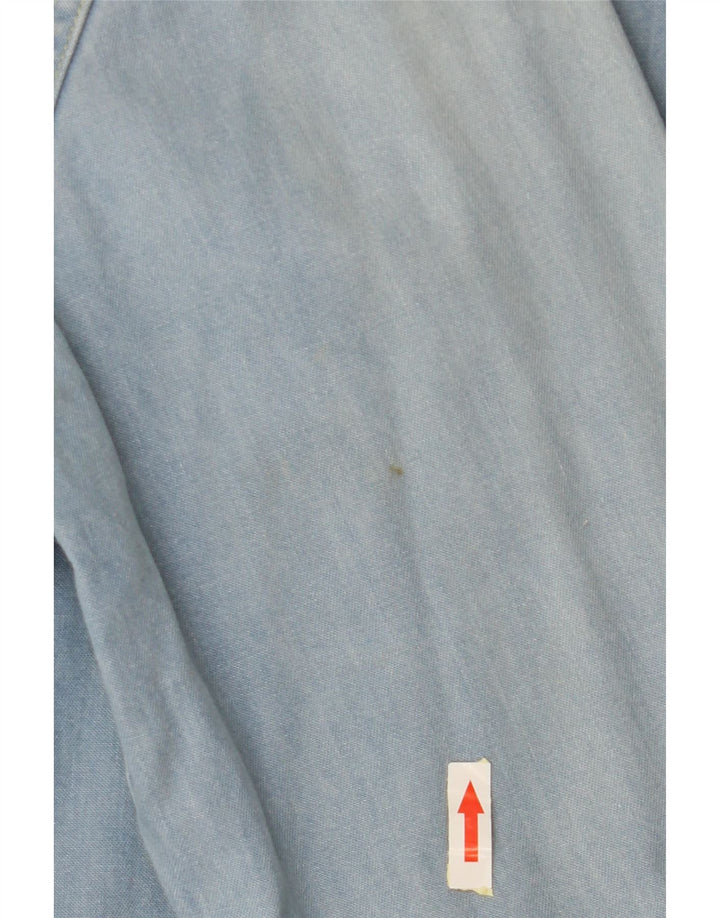 LEE Denimskjorte til mænd Stor blå bomuld