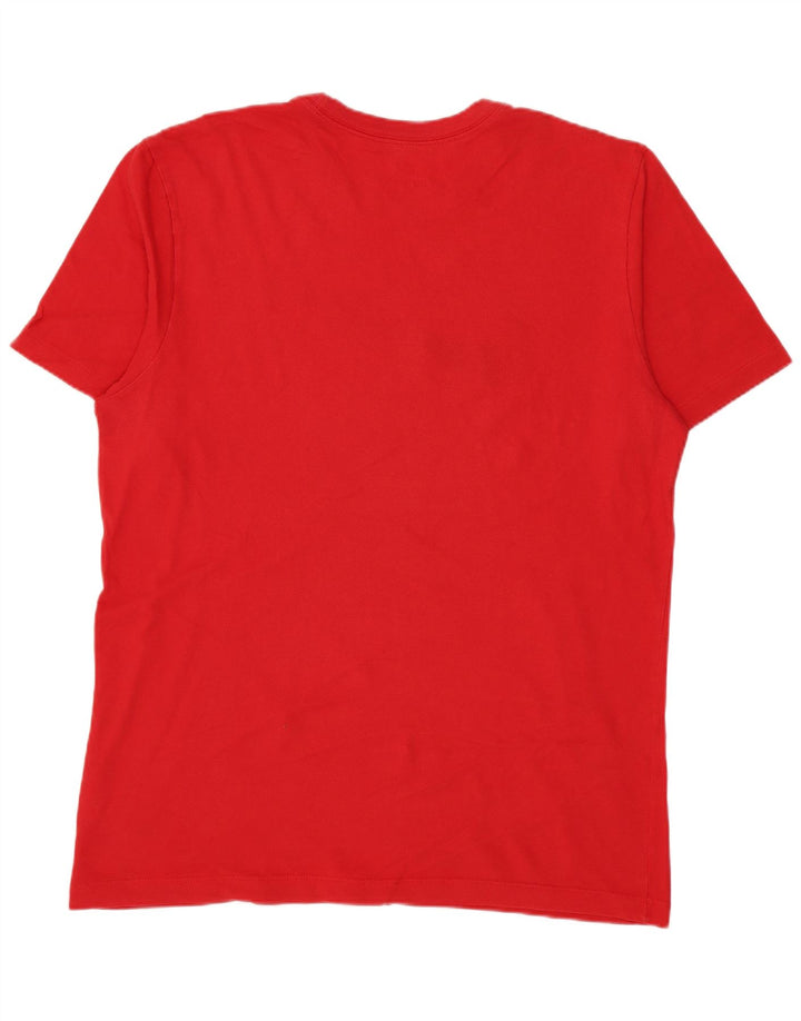 Nike grafisk t-shirt til mænd, medium rød bomuld