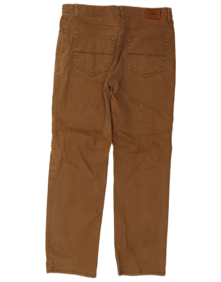 Marks & Spencer Herre Blue Harbor Straight Jeans W34 L31 Beige Bomuld