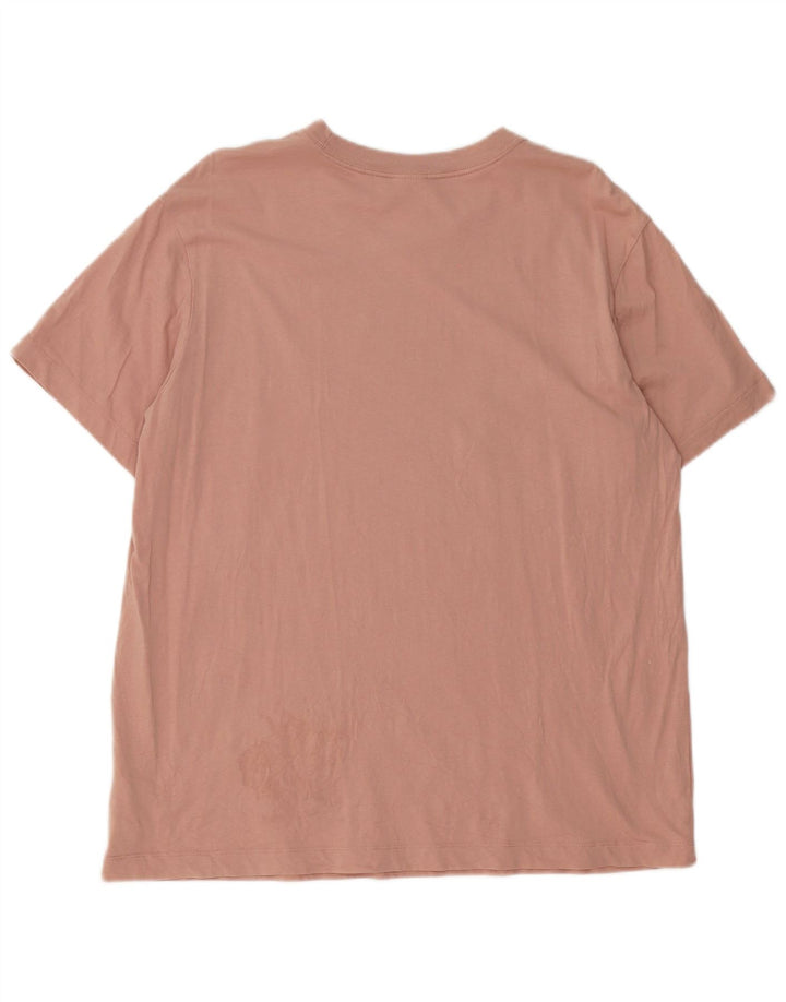 Nike Herre Loose Fit T-shirt Top Medium Pink Bomuld