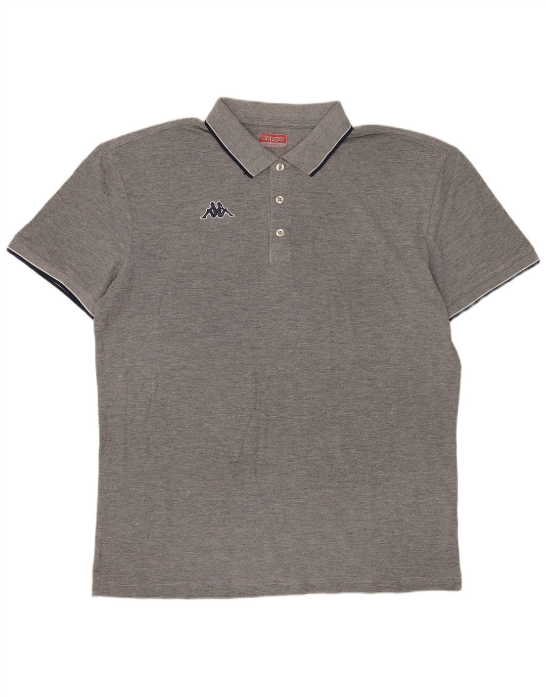 Kappa herre poloshirt XL grå bomuld