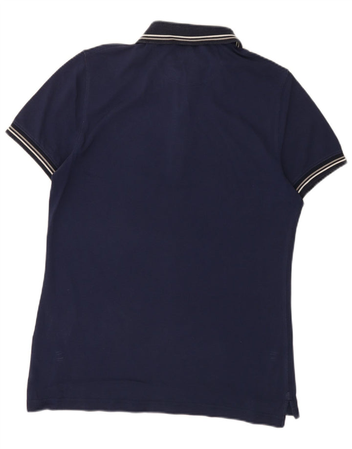 MASSIMO DUTTI Herre Regular Fit Polo Shirt Medium Navy Blue