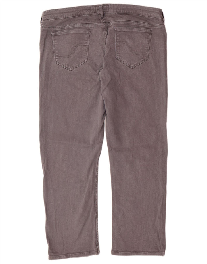 FAT FACE Dame Capri Jeans US 16 2XL W36 L24 Grå Bomuld