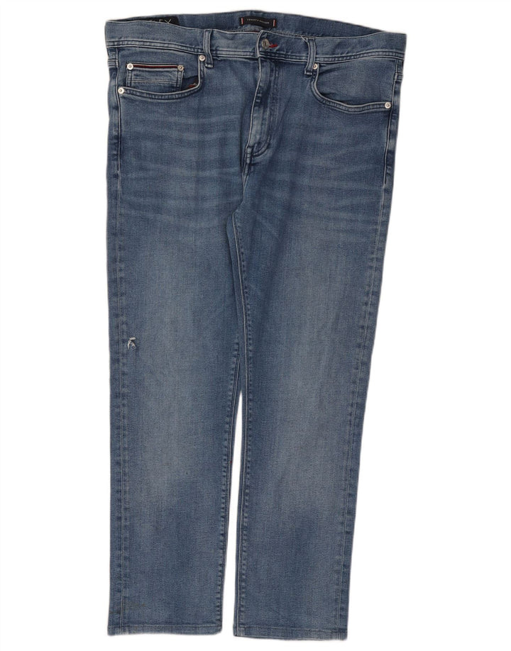 Tommy Hilfiger Herre Bleecker Slim Jeans W38 L27 Blå Bomuld