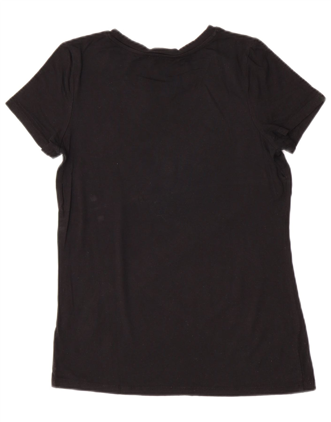 Liu Jo Grafisk T-shirt top til kvinder UK 12 Medium Sort viskose