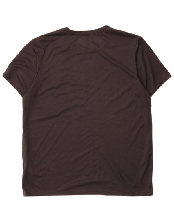 Nike Dame Dri Fit T-Shirt Top Medium Sort Polyester Sports