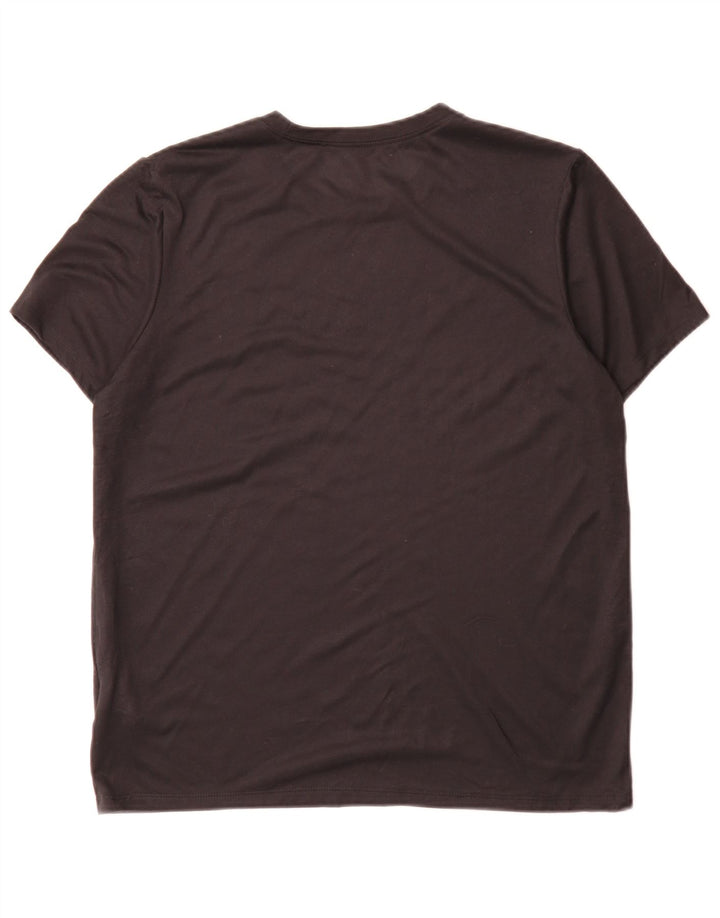 Nike Dame Dri Fit T-Shirt Top Medium Sort Polyester Sports