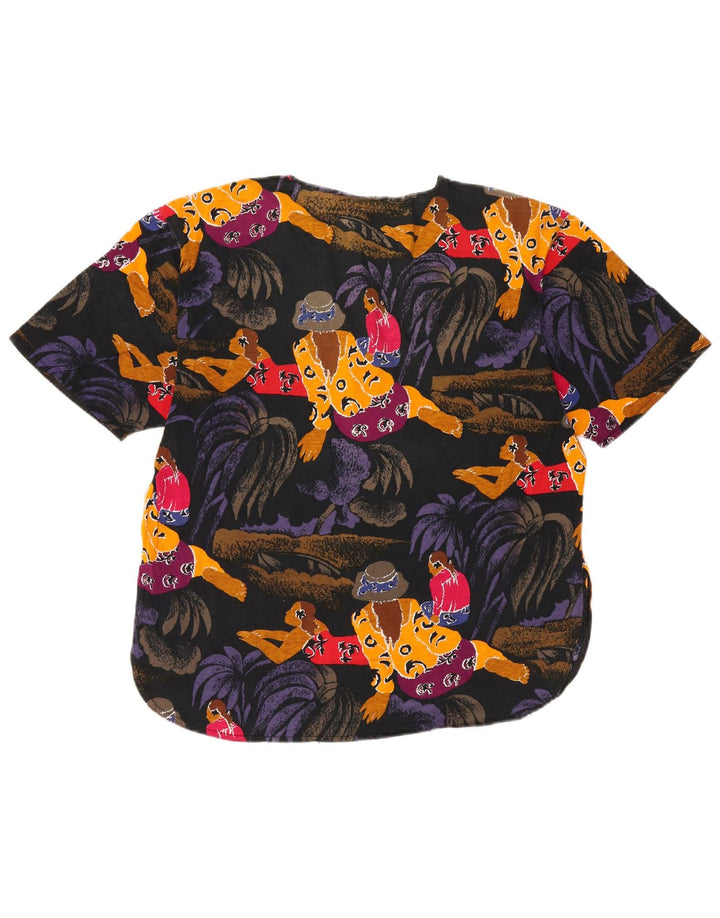Marina Rinaldi kvinders abstrakt mønster T-shirt top størrelse 19 Small Multicolou