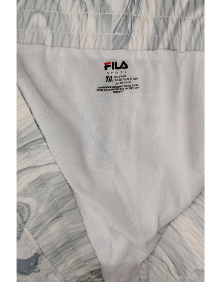 Fila Sportsshorts til kvinder UK 20 2XL Grå Tie Dye Polyester