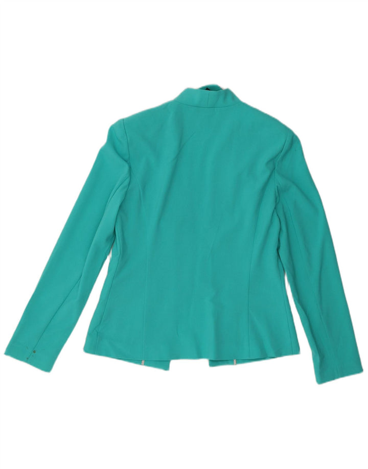 Marks & Spencer Womens Open Blazer Jacket UK 10 Small turkis polyester
