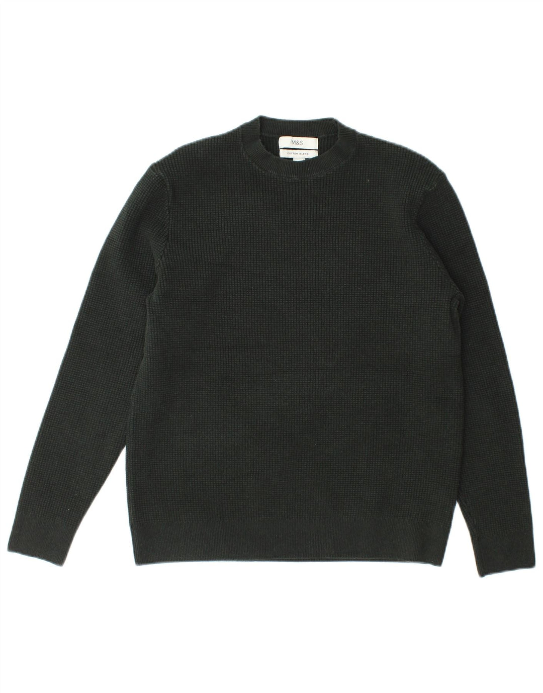 Marks & Spencer Dame sweater med rund hals DK 14 Medium Grøn