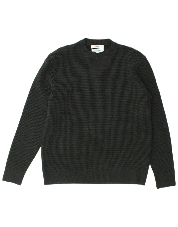 Marks & Spencer Dame sweater med rund hals DK 14 Medium Grøn