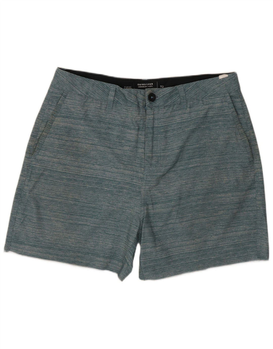 Quiksilver Chino Shorts til mænd W33 Mellemgrøn stribet