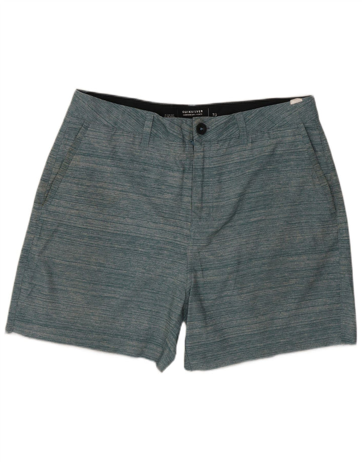 Quiksilver Chino Shorts til mænd W33 Mellemgrøn stribet