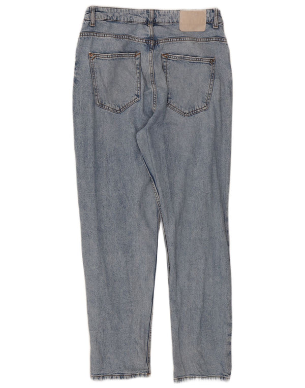 Zara Dame Straight Jeans EU 42 Large W32 L27 Blå