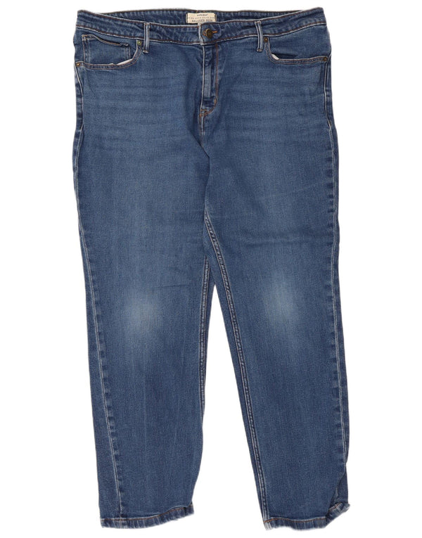 White Stuff Dame Relaxed Fit Slim Jeans UK 20 2XL W40 L27 Blå Bomuld
