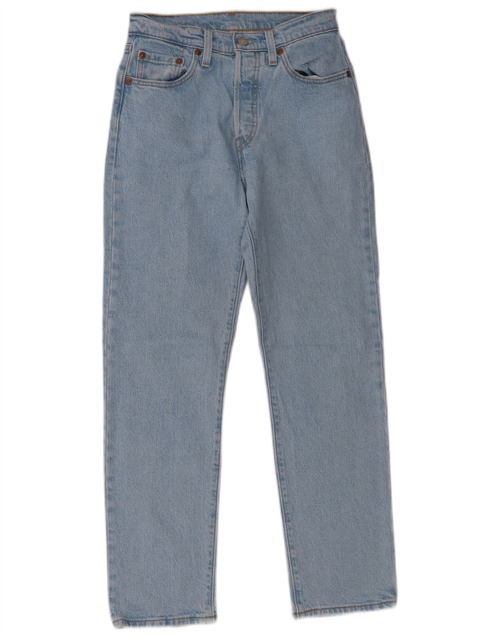 Levi's Dame 501 Straight Jeans W25 L28 Blå Bomuld