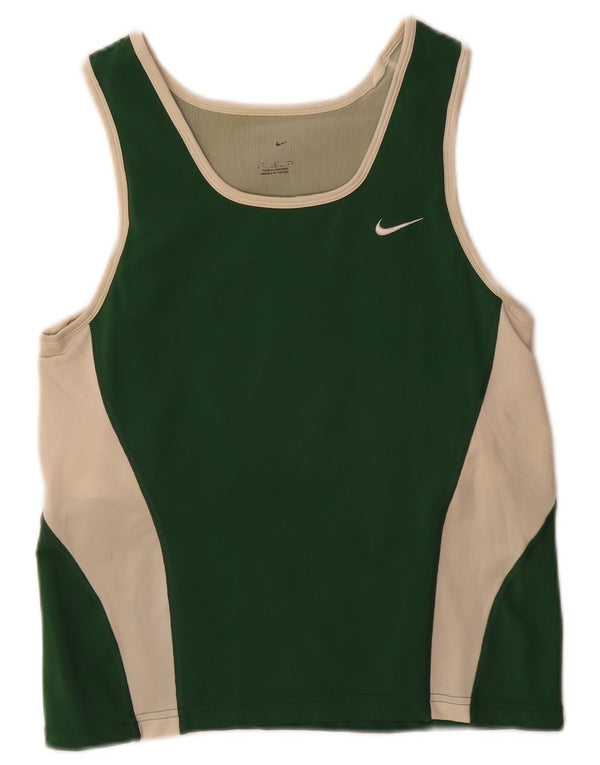 Nike Damevest Top UK 14 Stor Grøn Colourblock