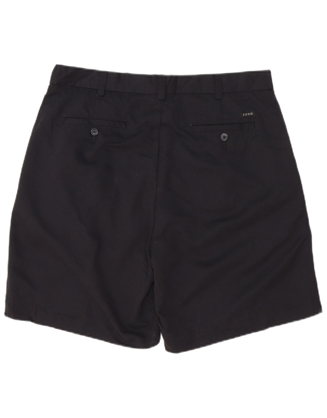 IZOD Herre Pegged Chino Shorts W34 Large Black Polyester