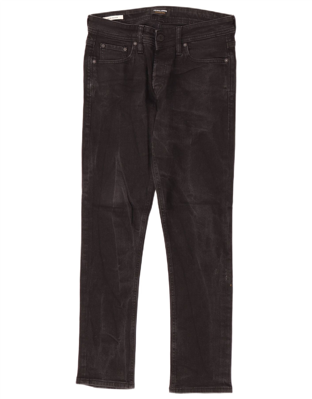 Jack & Jones Herre GLENN Slim Jeans W30 L30 Sort Bomuld