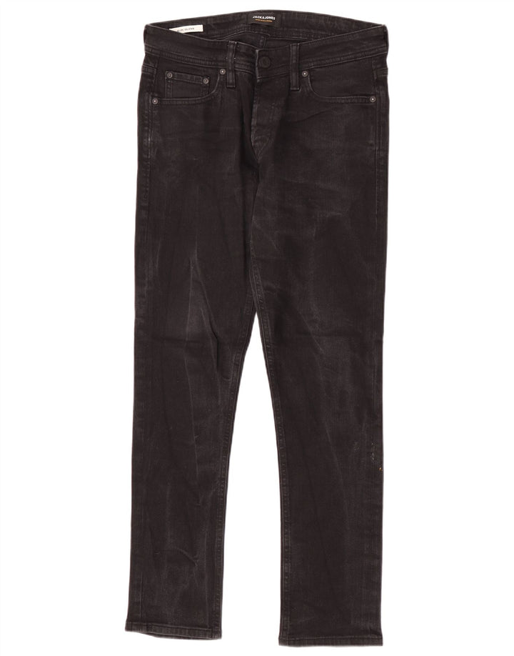 Jack & Jones Herre GLENN Slim Jeans W30 L30 Sort Bomuld